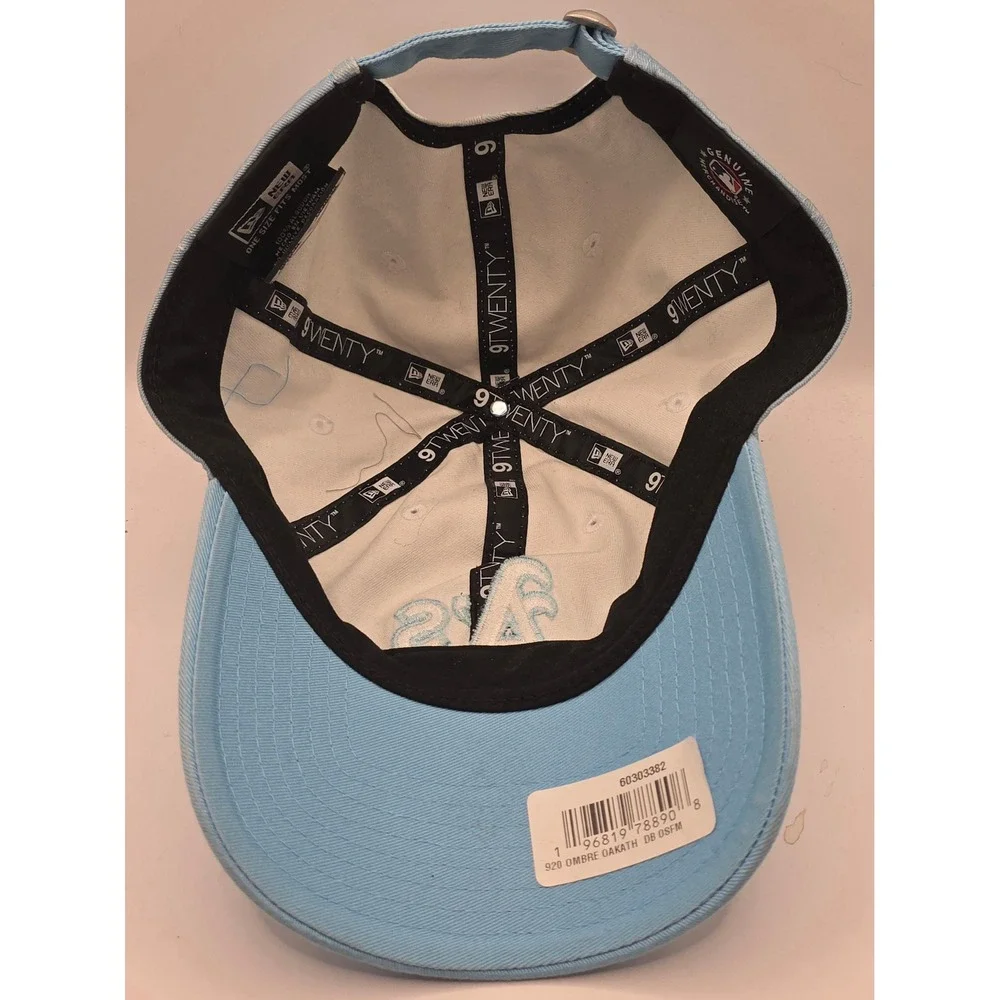 New Era Oakland Athletics Hat Blue Ombre 9TWENTY Strapback Cap MLB‎ Baseball NWT